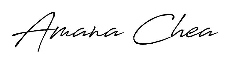 Download transparent PNG signature for name Amana Chea styled with Antro_Vectra_Bolder font. Ready to paste directly into PDF and Word agreements. Amana Chea signature style 7 images and pictures png