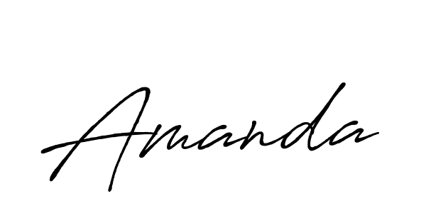 Make a beautiful signature design for name Amanda. With this signature (Antro_Vectra_Bolder) style, you can create a handwritten signature for free. Amanda signature style 7 images and pictures png