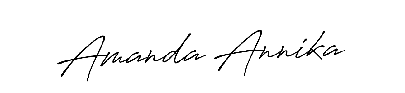Also You can easily find your signature by using the search form. We will create Amanda Annika name handwritten signature images for you free of cost using Antro_Vectra_Bolder sign style. Amanda Annika signature style 7 images and pictures png