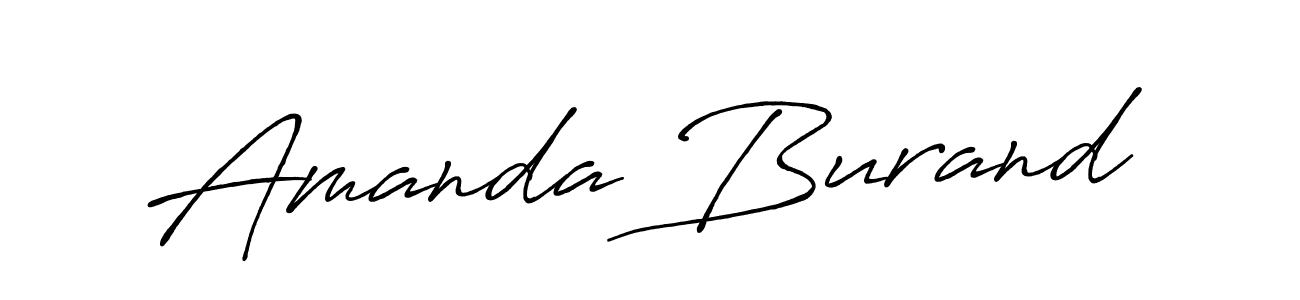 Make a beautiful signature design for name Amanda Burand. Use this online signature maker to create a handwritten signature for free. Amanda Burand signature style 7 images and pictures png
