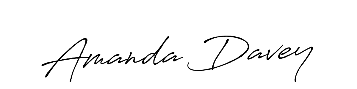 How to make Amanda Davey name signature. Use Antro_Vectra_Bolder style for creating short signs online. This is the latest handwritten sign. Amanda Davey signature style 7 images and pictures png