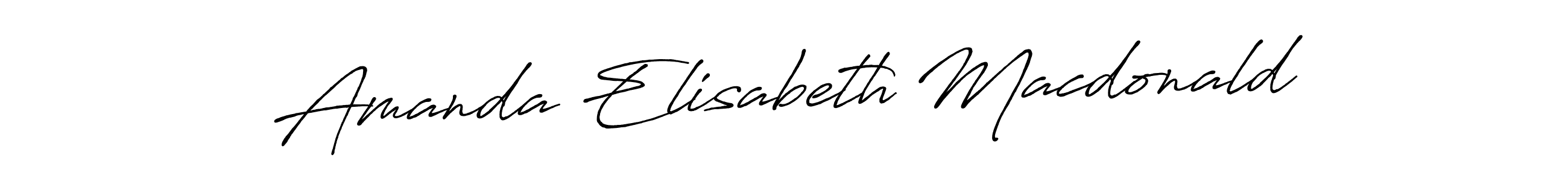 Make a beautiful signature design for name Amanda Elisabeth Macdonald. With this signature (Antro_Vectra_Bolder) style, you can create a handwritten signature for free. Amanda Elisabeth Macdonald signature style 7 images and pictures png