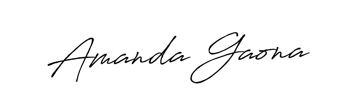 Also You can easily find your signature by using the search form. We will create Amanda Gaona name handwritten signature images for you free of cost using Antro_Vectra_Bolder sign style. Amanda Gaona signature style 7 images and pictures png