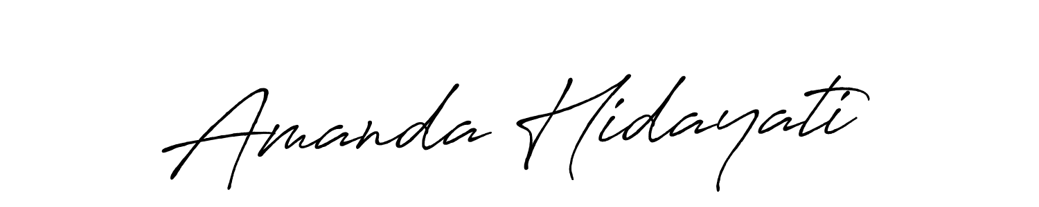 Also we have Amanda Hidayati name is the best signature style. Create professional handwritten signature collection using Antro_Vectra_Bolder autograph style. Amanda Hidayati signature style 7 images and pictures png