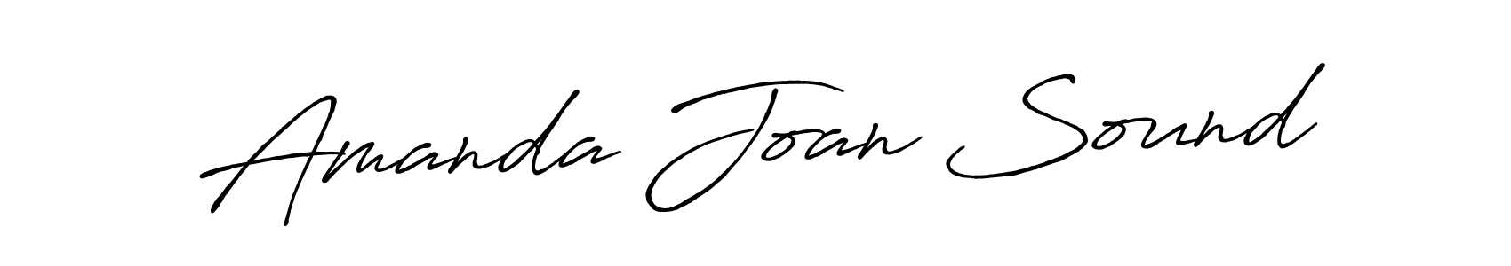 Make a beautiful signature design for name Amanda Joan Sound. With this signature (Antro_Vectra_Bolder) style, you can create a handwritten signature for free. Amanda Joan Sound signature style 7 images and pictures png