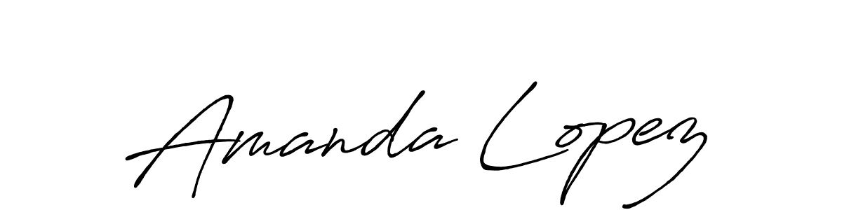 Also we have Amanda Lopez name is the best signature style. Create professional handwritten signature collection using Antro_Vectra_Bolder autograph style. Amanda Lopez signature style 7 images and pictures png