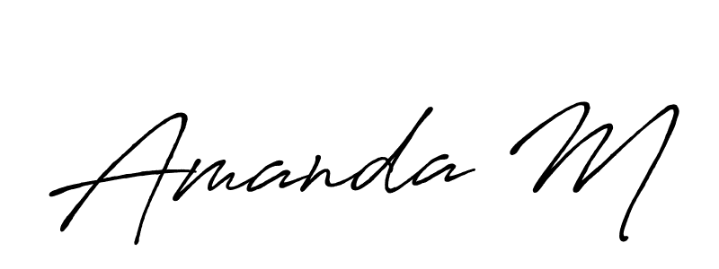 Make a beautiful signature design for name Amanda M. Use this online signature maker to create a handwritten signature for free. Amanda M signature style 7 images and pictures png