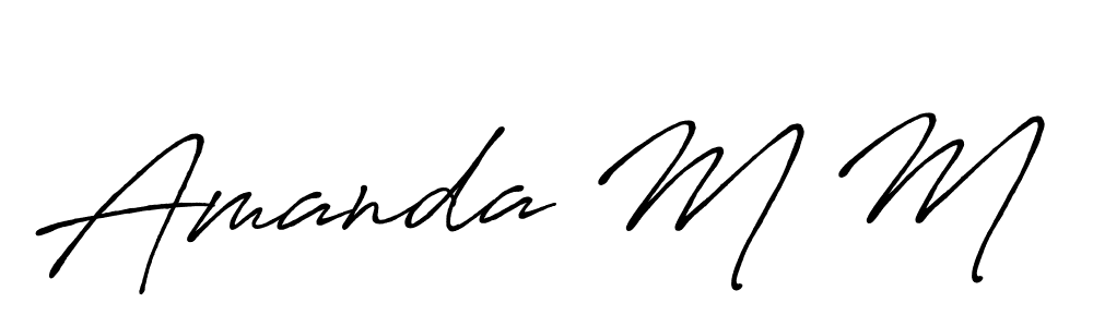 You can use this online signature creator to create a handwritten signature for the name Amanda M M. This is the best online autograph maker. Amanda M M signature style 7 images and pictures png