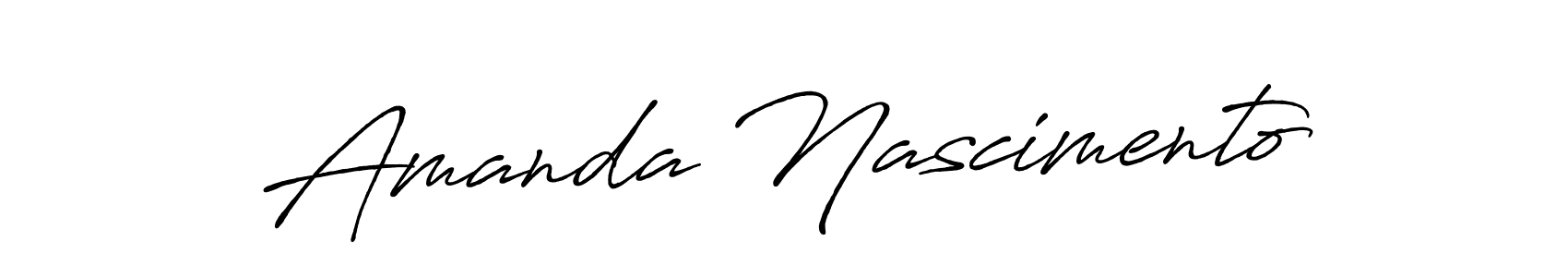 How to make Amanda Nascimento name signature. Use Antro_Vectra_Bolder style for creating short signs online. This is the latest handwritten sign. Amanda Nascimento signature style 7 images and pictures png