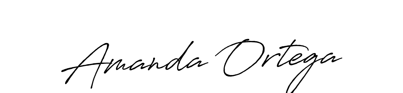How to make Amanda Ortega name signature. Use Antro_Vectra_Bolder style for creating short signs online. This is the latest handwritten sign. Amanda Ortega signature style 7 images and pictures png