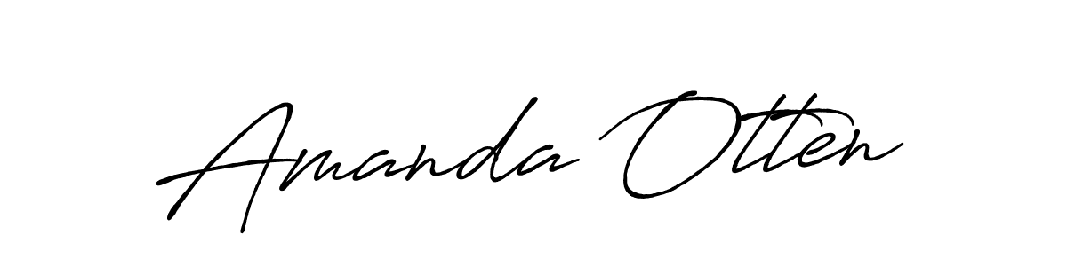 Amanda Otten stylish signature style. Best Handwritten Sign (Antro_Vectra_Bolder) for my name. Handwritten Signature Collection Ideas for my name Amanda Otten. Amanda Otten signature style 7 images and pictures png
