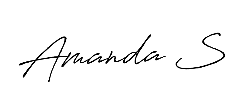 Once you've used our free online signature maker to create your best signature Antro_Vectra_Bolder style, it's time to enjoy all of the benefits that Amanda S name signing documents. Amanda S signature style 7 images and pictures png