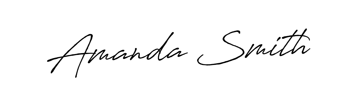 Create a beautiful signature design for name Amanda Smith. With this signature (Antro_Vectra_Bolder) fonts, you can make a handwritten signature for free. Amanda Smith signature style 7 images and pictures png