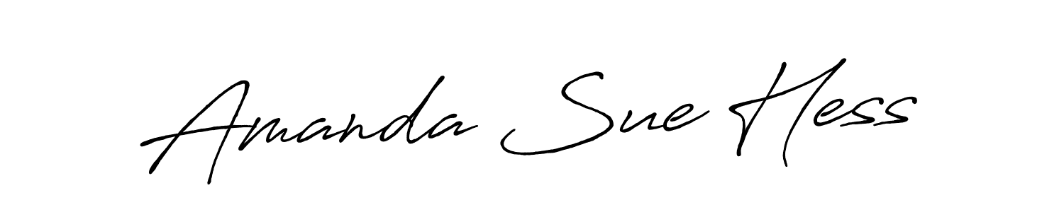 Create a beautiful signature design for name Amanda Sue Hess. With this signature (Antro_Vectra_Bolder) fonts, you can make a handwritten signature for free. Amanda Sue Hess signature style 7 images and pictures png