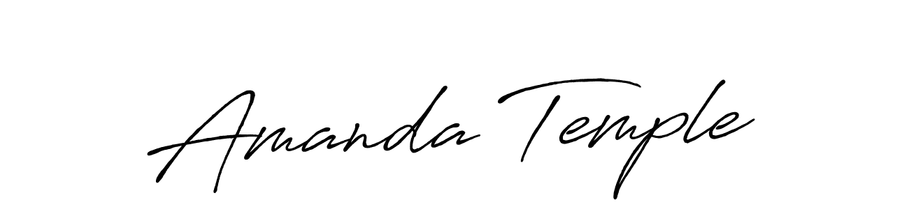 Design your own signature with our free online signature maker. With this signature software, you can create a handwritten (Antro_Vectra_Bolder) signature for name Amanda Temple. Amanda Temple signature style 7 images and pictures png