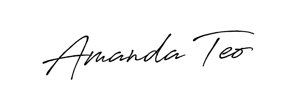 Amanda Teo stylish signature style. Best Handwritten Sign (Antro_Vectra_Bolder) for my name. Handwritten Signature Collection Ideas for my name Amanda Teo. Amanda Teo signature style 7 images and pictures png