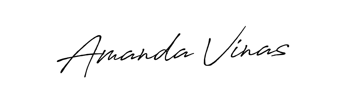 Design your own signature with our free online signature maker. With this signature software, you can create a handwritten (Antro_Vectra_Bolder) signature for name Amanda Vinas. Amanda Vinas signature style 7 images and pictures png