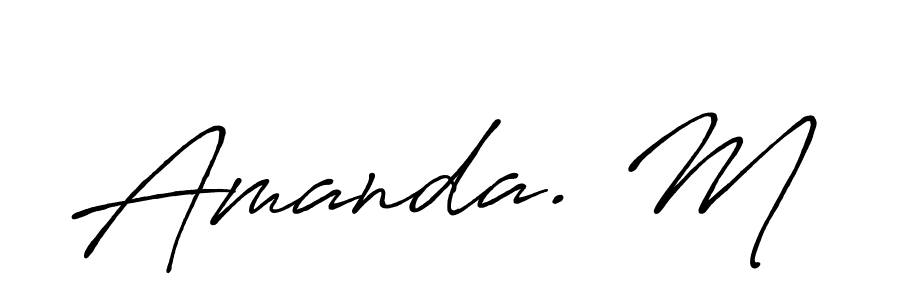 Amanda. M stylish signature style. Best Handwritten Sign (Antro_Vectra_Bolder) for my name. Handwritten Signature Collection Ideas for my name Amanda. M. Amanda. M signature style 7 images and pictures png