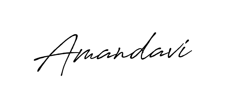 Design your own signature with our free online signature maker. With this signature software, you can create a handwritten (Antro_Vectra_Bolder) signature for name Amandavi. Amandavi signature style 7 images and pictures png