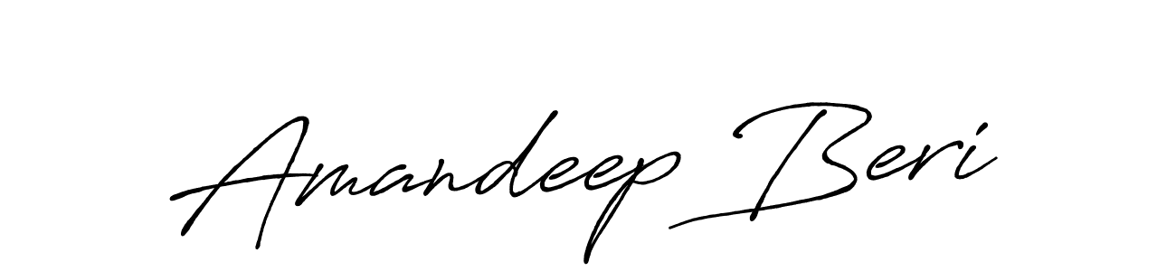 Also we have Amandeep Beri name is the best signature style. Create professional handwritten signature collection using Antro_Vectra_Bolder autograph style. Amandeep Beri signature style 7 images and pictures png