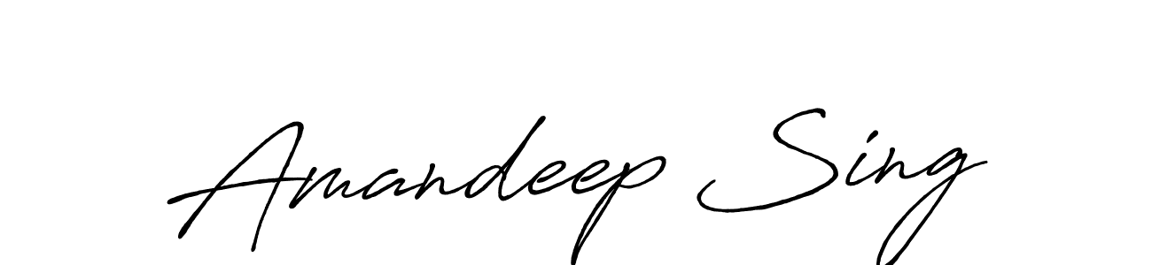 Use a signature maker to create a handwritten signature online. With this signature software, you can design (Antro_Vectra_Bolder) your own signature for name Amandeep Sing. Amandeep Sing signature style 7 images and pictures png