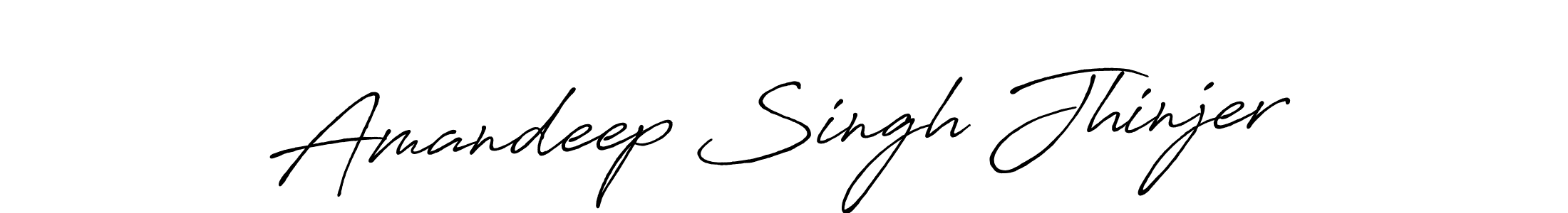 How to make Amandeep Singh Jhinjer signature? Antro_Vectra_Bolder is a professional autograph style. Create handwritten signature for Amandeep Singh Jhinjer name. Amandeep Singh Jhinjer signature style 7 images and pictures png