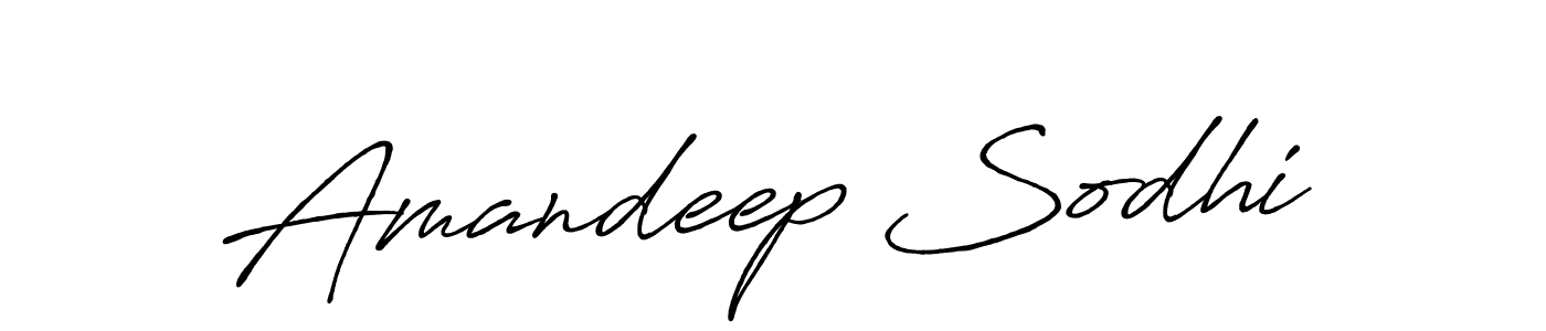 Amandeep Sodhi stylish signature style. Best Handwritten Sign (Antro_Vectra_Bolder) for my name. Handwritten Signature Collection Ideas for my name Amandeep Sodhi. Amandeep Sodhi signature style 7 images and pictures png