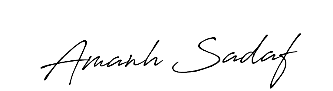 Also You can easily find your signature by using the search form. We will create Amanh Sadaf name handwritten signature images for you free of cost using Antro_Vectra_Bolder sign style. Amanh Sadaf signature style 7 images and pictures png