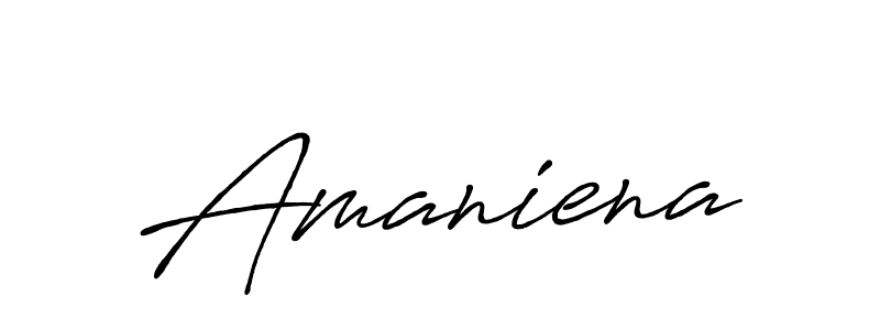 Once you've used our free online signature maker to create your best signature Antro_Vectra_Bolder style, it's time to enjoy all of the benefits that Amaniena name signing documents. Amaniena signature style 7 images and pictures png