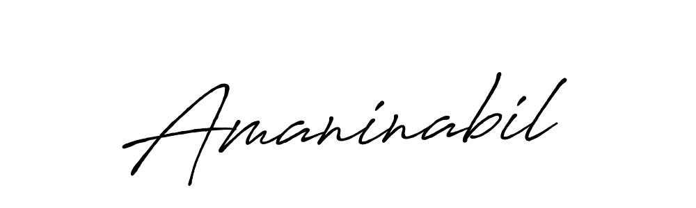 Make a beautiful signature design for name Amaninabil. With this signature (Antro_Vectra_Bolder) style, you can create a handwritten signature for free. Amaninabil signature style 7 images and pictures png