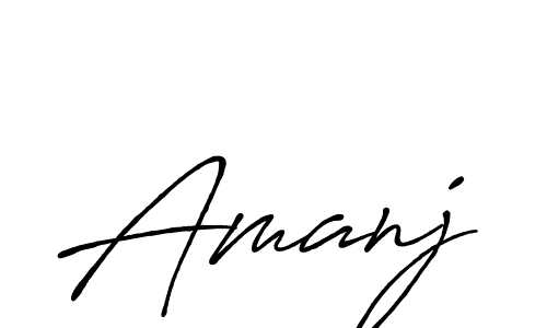 Also we have Amanj name is the best signature style. Create professional handwritten signature collection using Antro_Vectra_Bolder autograph style. Amanj signature style 7 images and pictures png