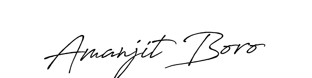 How to make Amanjit Boro signature? Antro_Vectra_Bolder is a professional autograph style. Create handwritten signature for Amanjit Boro name. Amanjit Boro signature style 7 images and pictures png