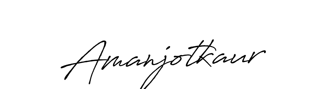 Create a beautiful signature design for name Amanjotkaur. With this signature (Antro_Vectra_Bolder) fonts, you can make a handwritten signature for free. Amanjotkaur signature style 7 images and pictures png