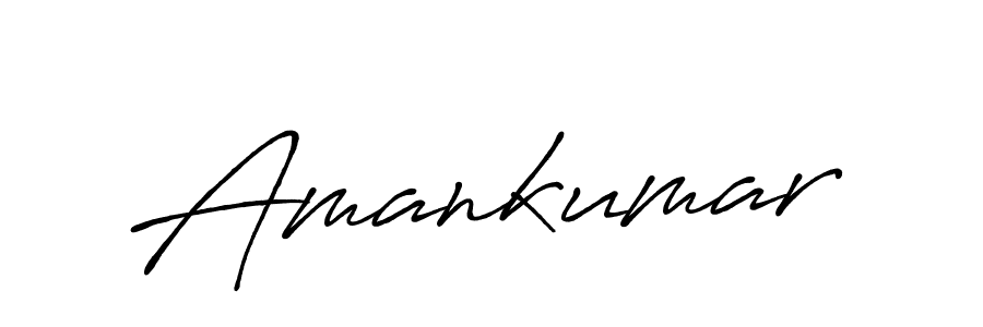 How to make Amankumar name signature. Use Antro_Vectra_Bolder style for creating short signs online. This is the latest handwritten sign. Amankumar signature style 7 images and pictures png