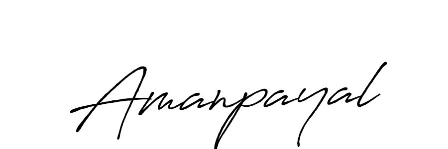Make a beautiful signature design for name Amanpayal. With this signature (Antro_Vectra_Bolder) style, you can create a handwritten signature for free. Amanpayal signature style 7 images and pictures png