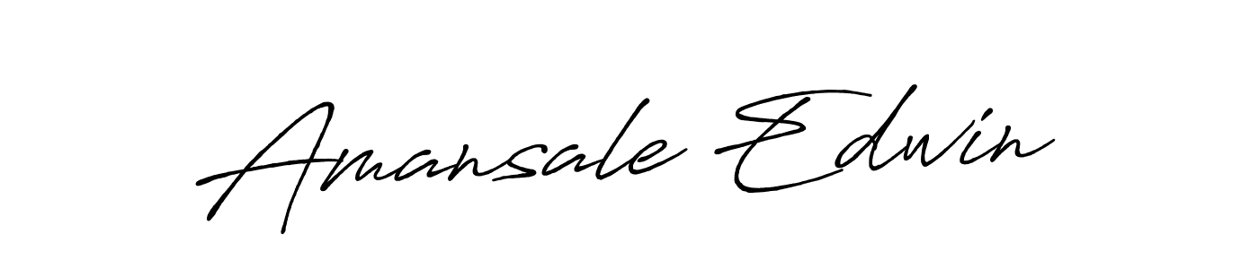 The best way (Antro_Vectra_Bolder) to make a short signature is to pick only two or three words in your name. The name Amansale Edwin include a total of six letters. For converting this name. Amansale Edwin signature style 7 images and pictures png