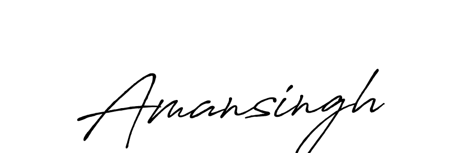 Amansingh stylish signature style. Best Handwritten Sign (Antro_Vectra_Bolder) for my name. Handwritten Signature Collection Ideas for my name Amansingh. Amansingh signature style 7 images and pictures png