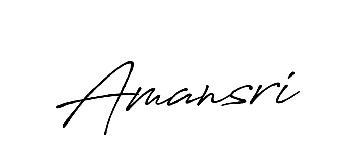 The best way (Antro_Vectra_Bolder) to make a short signature is to pick only two or three words in your name. The name Amansri include a total of six letters. For converting this name. Amansri signature style 7 images and pictures png