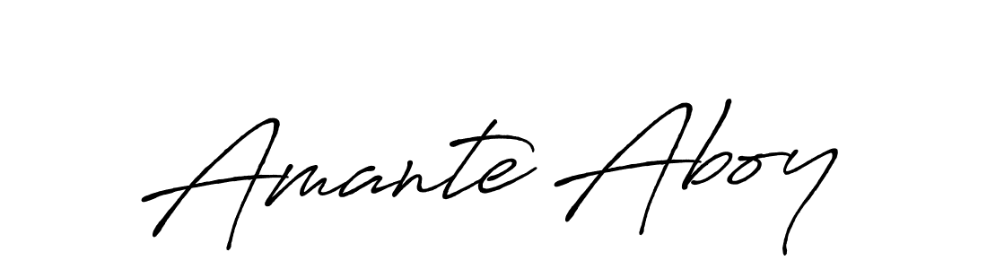 You can use this online signature creator to create a handwritten signature for the name Amante Aboy. This is the best online autograph maker. Amante Aboy signature style 7 images and pictures png