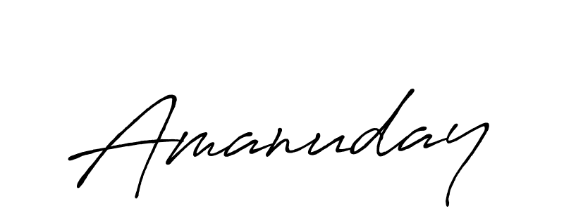 It looks lik you need a new signature style for name Amanuday. Design unique handwritten (Antro_Vectra_Bolder) signature with our free signature maker in just a few clicks. Amanuday signature style 7 images and pictures png