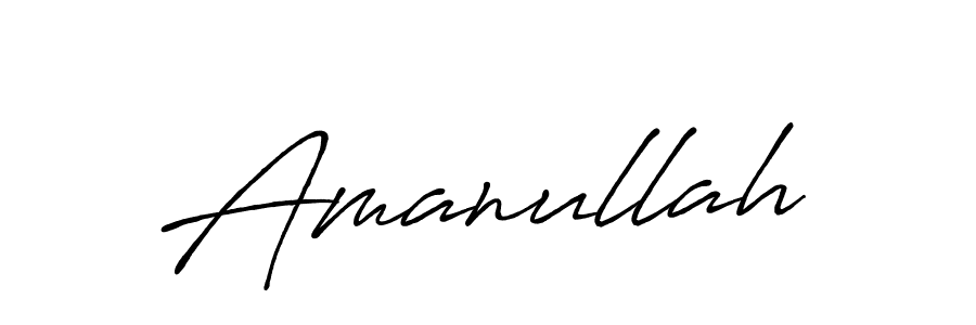 Also we have Amanullah name is the best signature style. Create professional handwritten signature collection using Antro_Vectra_Bolder autograph style. Amanullah signature style 7 images and pictures png