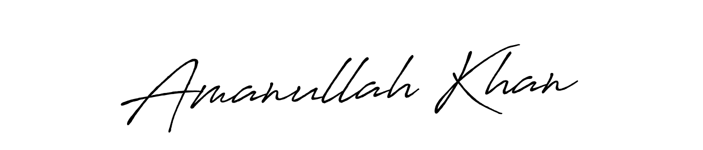 Also we have Amanullah Khan name is the best signature style. Create professional handwritten signature collection using Antro_Vectra_Bolder autograph style. Amanullah Khan signature style 7 images and pictures png
