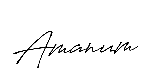 Amanum stylish signature style. Best Handwritten Sign (Antro_Vectra_Bolder) for my name. Handwritten Signature Collection Ideas for my name Amanum. Amanum signature style 7 images and pictures png