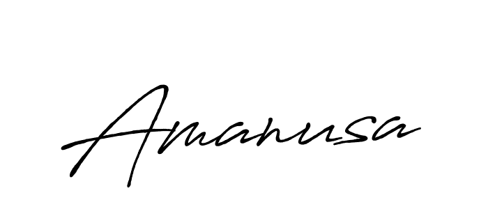 Amanusa stylish signature style. Best Handwritten Sign (Antro_Vectra_Bolder) for my name. Handwritten Signature Collection Ideas for my name Amanusa. Amanusa signature style 7 images and pictures png