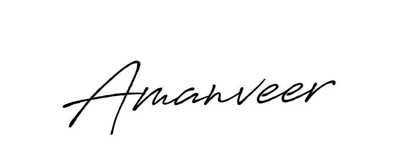 Create a beautiful signature design for name Amanveer. With this signature (Antro_Vectra_Bolder) fonts, you can make a handwritten signature for free. Amanveer signature style 7 images and pictures png