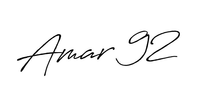 Also we have Amar 92 name is the best signature style. Create professional handwritten signature collection using Antro_Vectra_Bolder autograph style. Amar 92 signature style 7 images and pictures png