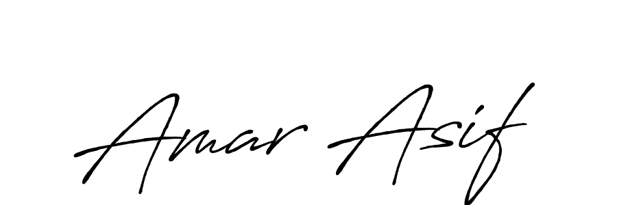 Also we have Amar Asif name is the best signature style. Create professional handwritten signature collection using Antro_Vectra_Bolder autograph style. Amar Asif signature style 7 images and pictures png