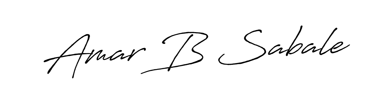 Design your own signature with our free online signature maker. With this signature software, you can create a handwritten (Antro_Vectra_Bolder) signature for name Amar B Sabale. Amar B Sabale signature style 7 images and pictures png