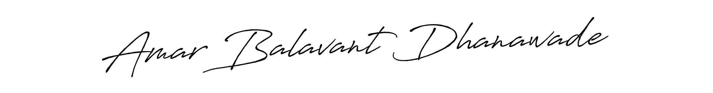 Amar Balavant Dhanawade stylish signature style. Best Handwritten Sign (Antro_Vectra_Bolder) for my name. Handwritten Signature Collection Ideas for my name Amar Balavant Dhanawade. Amar Balavant Dhanawade signature style 7 images and pictures png