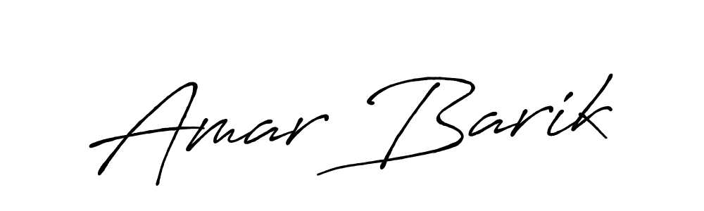 Make a beautiful signature design for name Amar Barik. With this signature (Antro_Vectra_Bolder) style, you can create a handwritten signature for free. Amar Barik signature style 7 images and pictures png